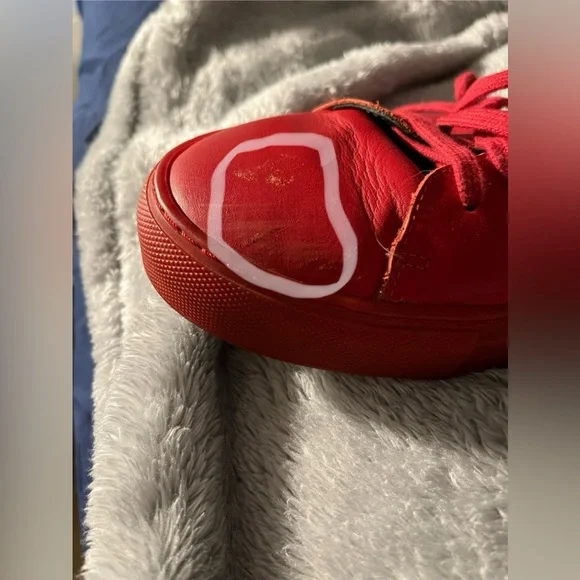 Axel Arigato Red Leather Clean 90 Sneakers Men’s Size 10 1/2 - Picture 11 of 11